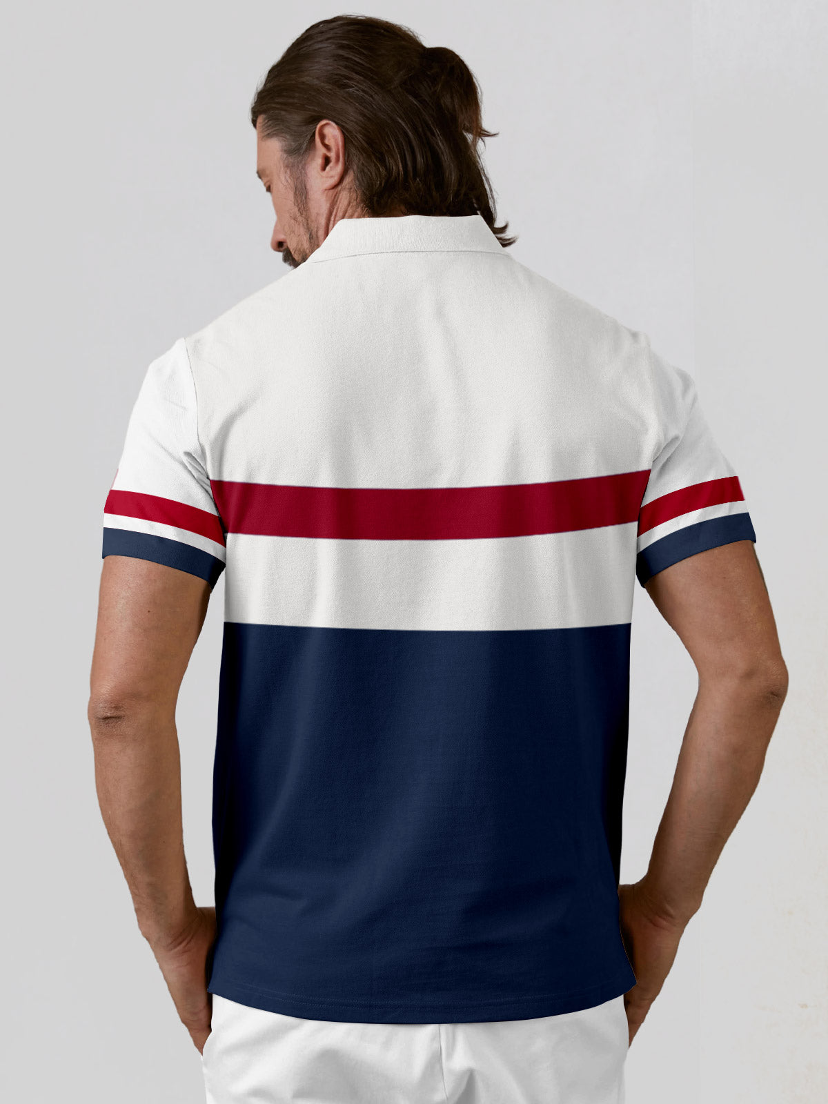 Playful Nautical Men's Polo Top UPF50+