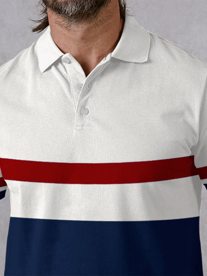 Playful Nautical Men's Polo Top UPF50+