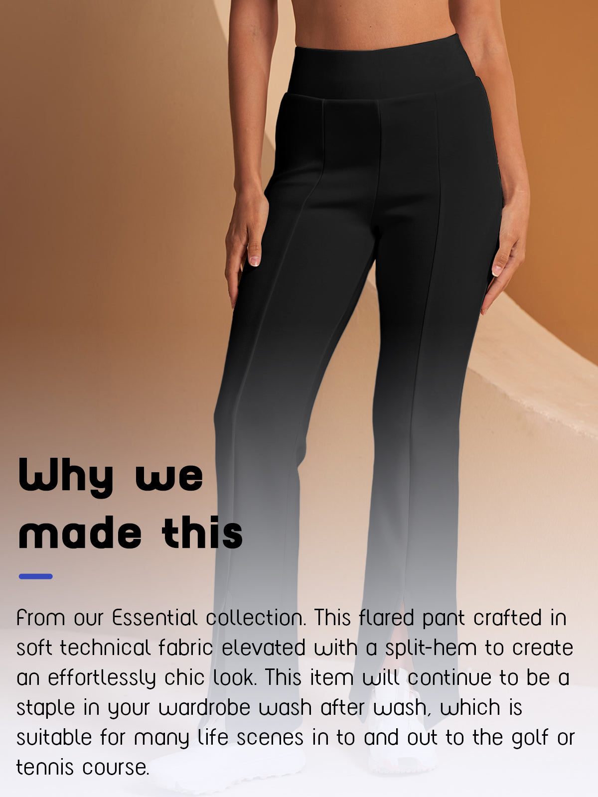 More Than Basic 30 Inch High Waist Flare Pants