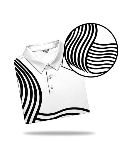 Playful Nautical Men's Polo Top UPF50+