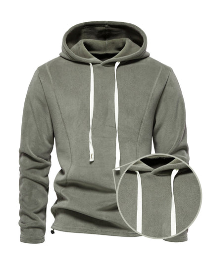 More Than Basic Men's Golf Hooded Lace Up Sweatshirt