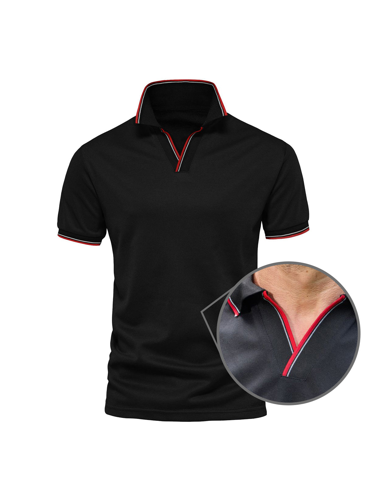 More Than Basic Men's Polo Top Sun Protection