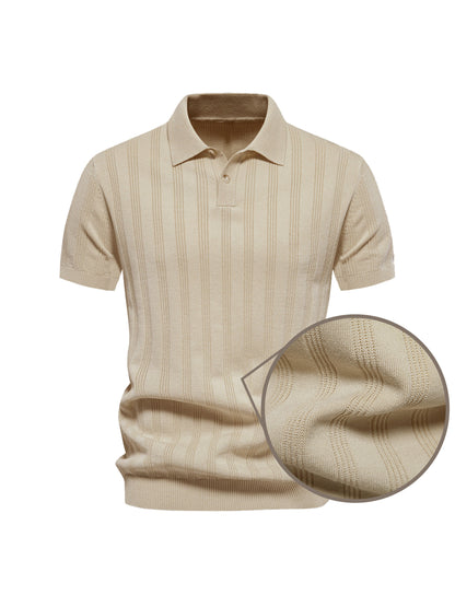 More Than Basic Men's Knit Polo Top