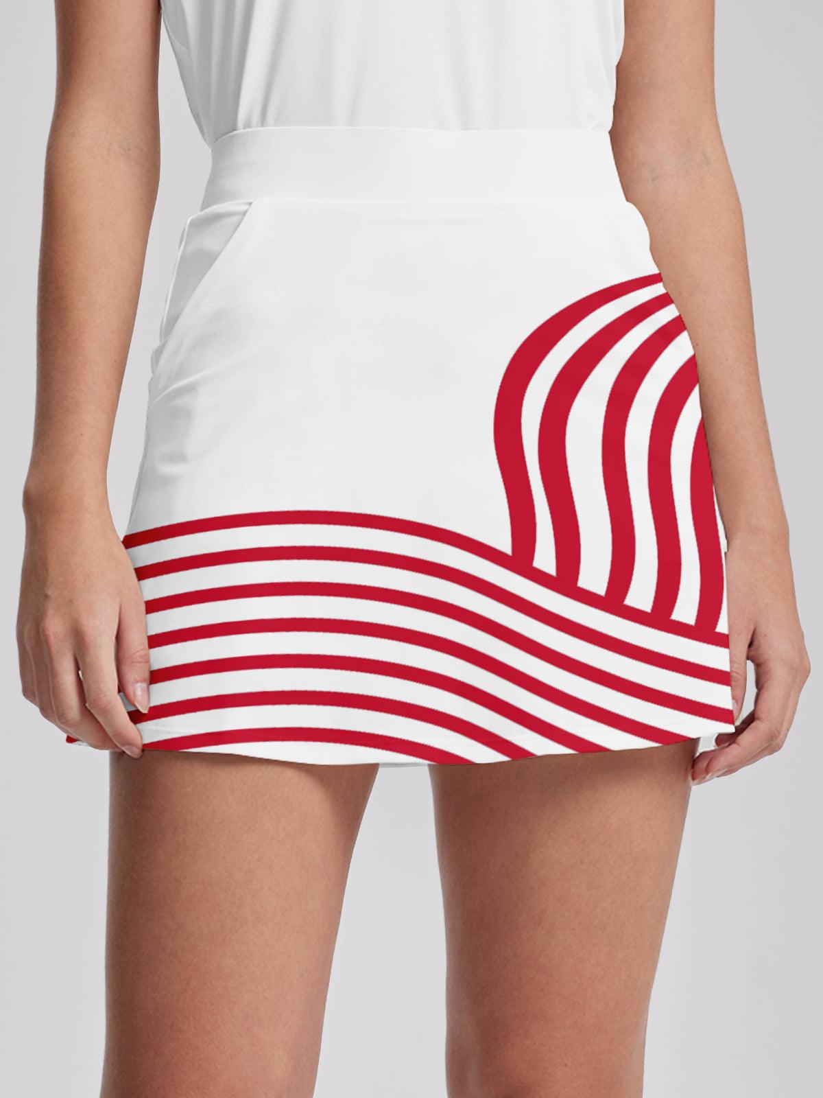 Playful Nautical 16 Inch High Waist Skort UPF50+