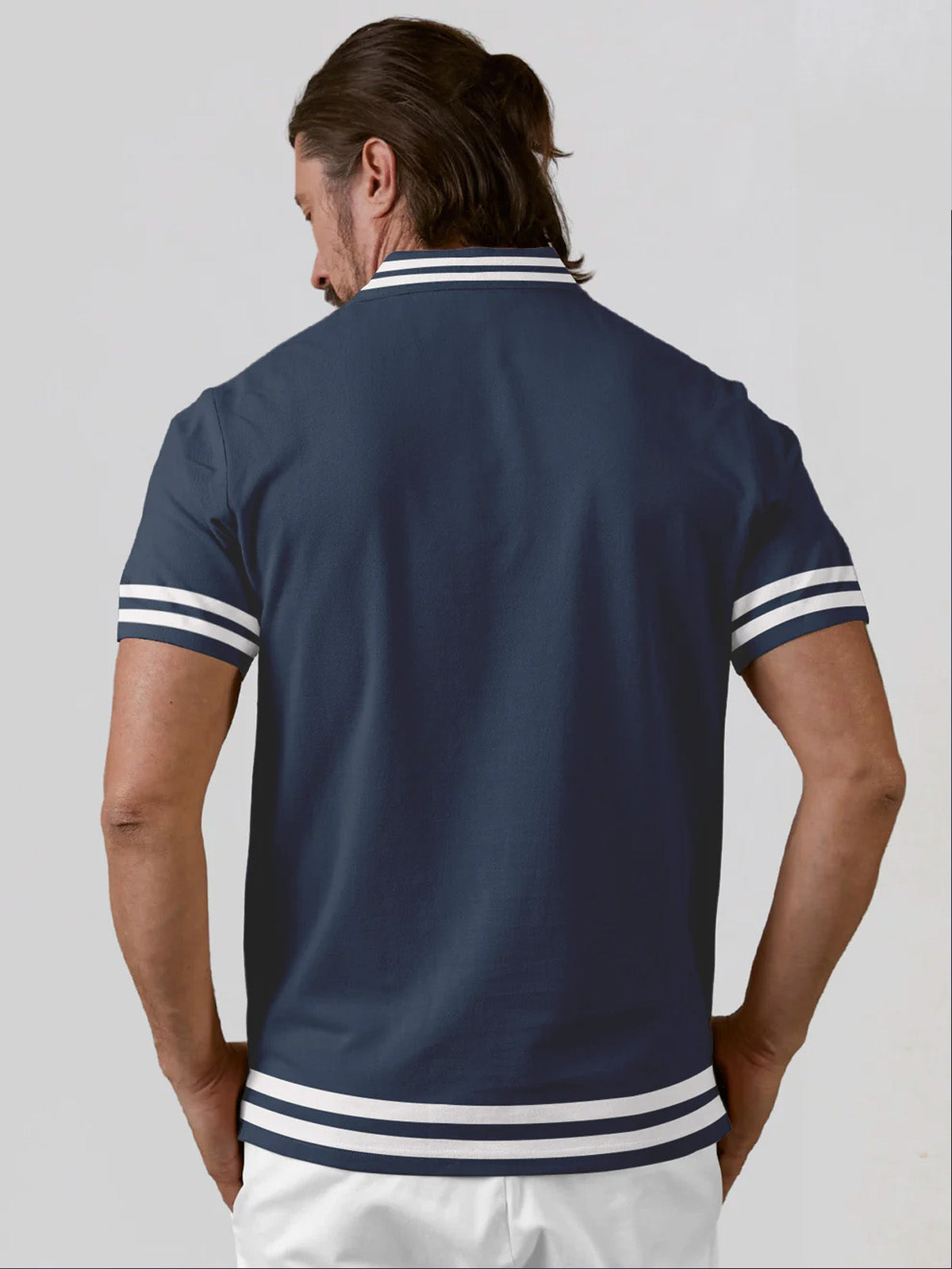 Playful Nautical Men's Polo Top UPF50+