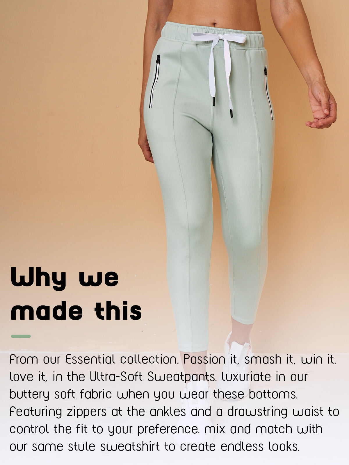 More Than Basic Drawstring Capri Sweatpants