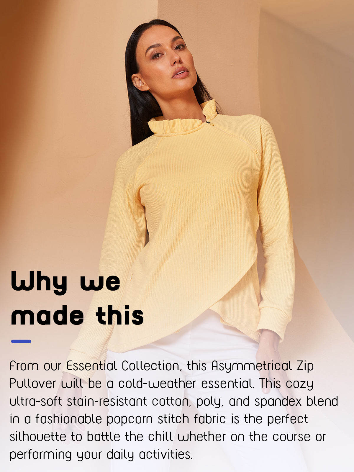 More Than Basic Ruffle Collar Sweatshirt