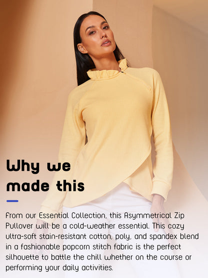 More Than Basic Ruffle Collar Sweatshirt