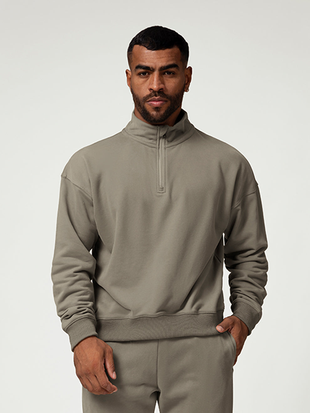 More Than Basic Men's Golf Quarter Zip Sweatshirt