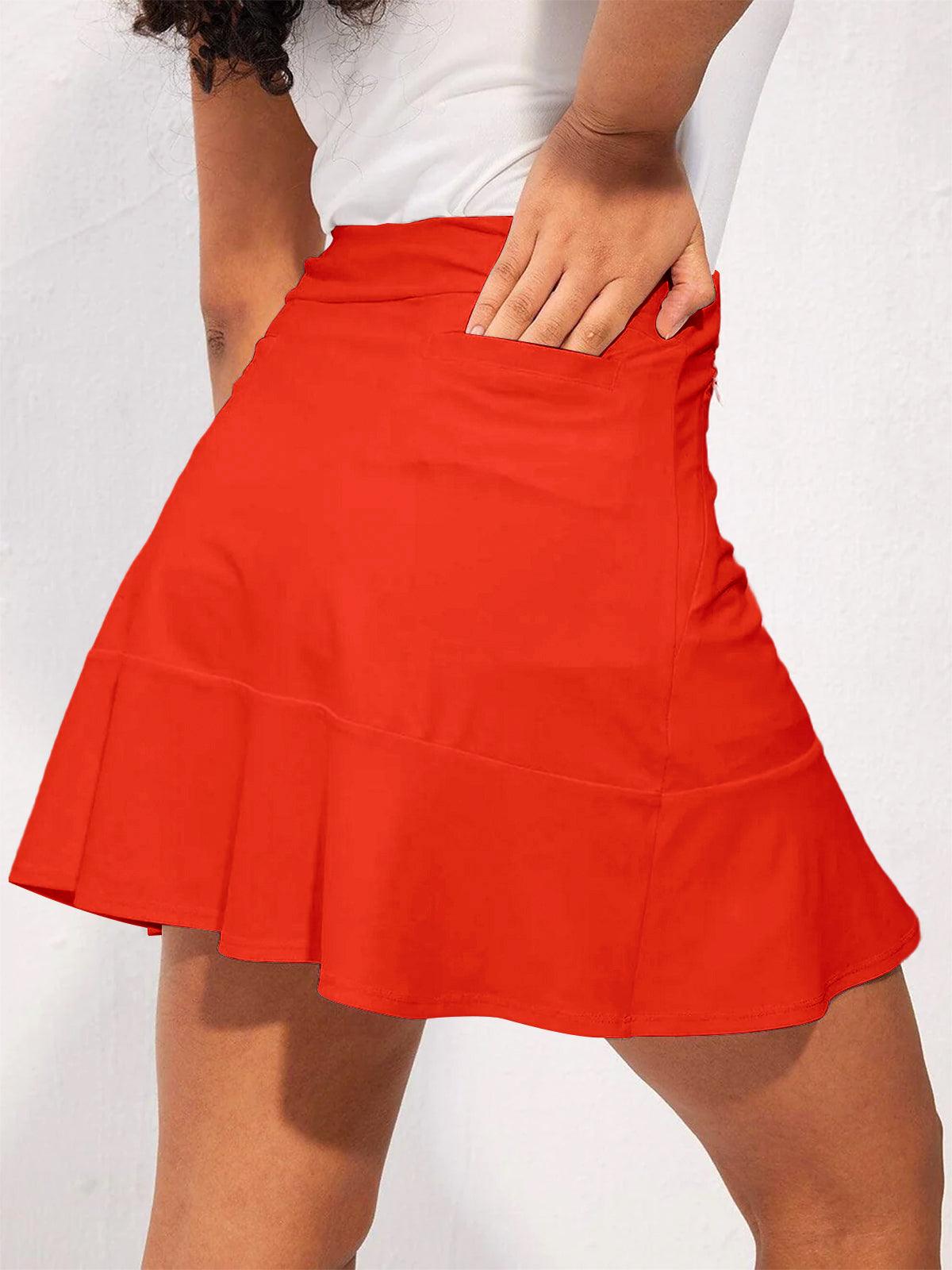 Basic 17 Inch Ruffle Skort UPF50+