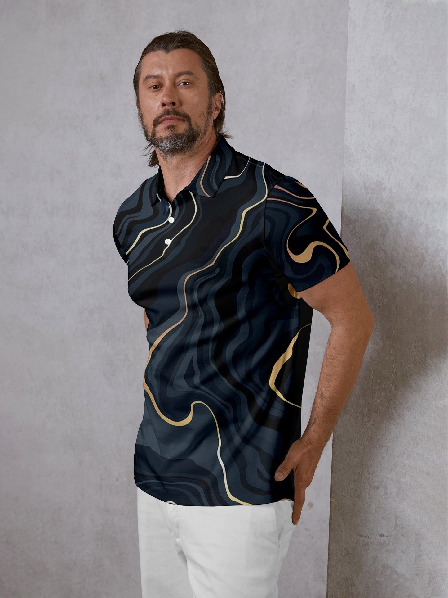 Inked Skins Men's Polo Top UPF50+