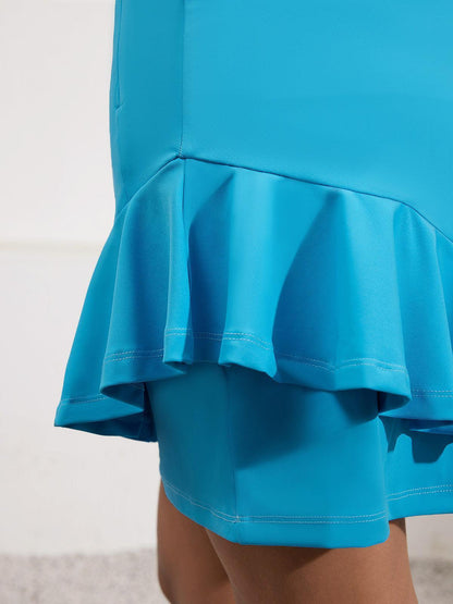 More Than Basic 19 Inch Ruffle Skort UPF50+