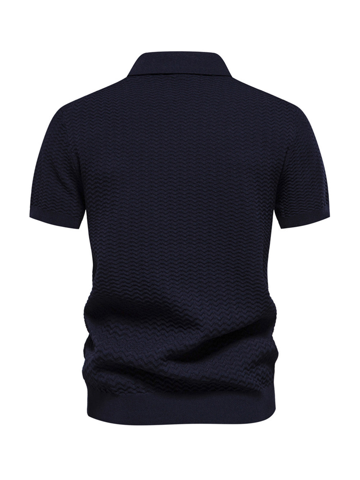 More Than Basic Men's Knit Golf Shirt Quarterzip