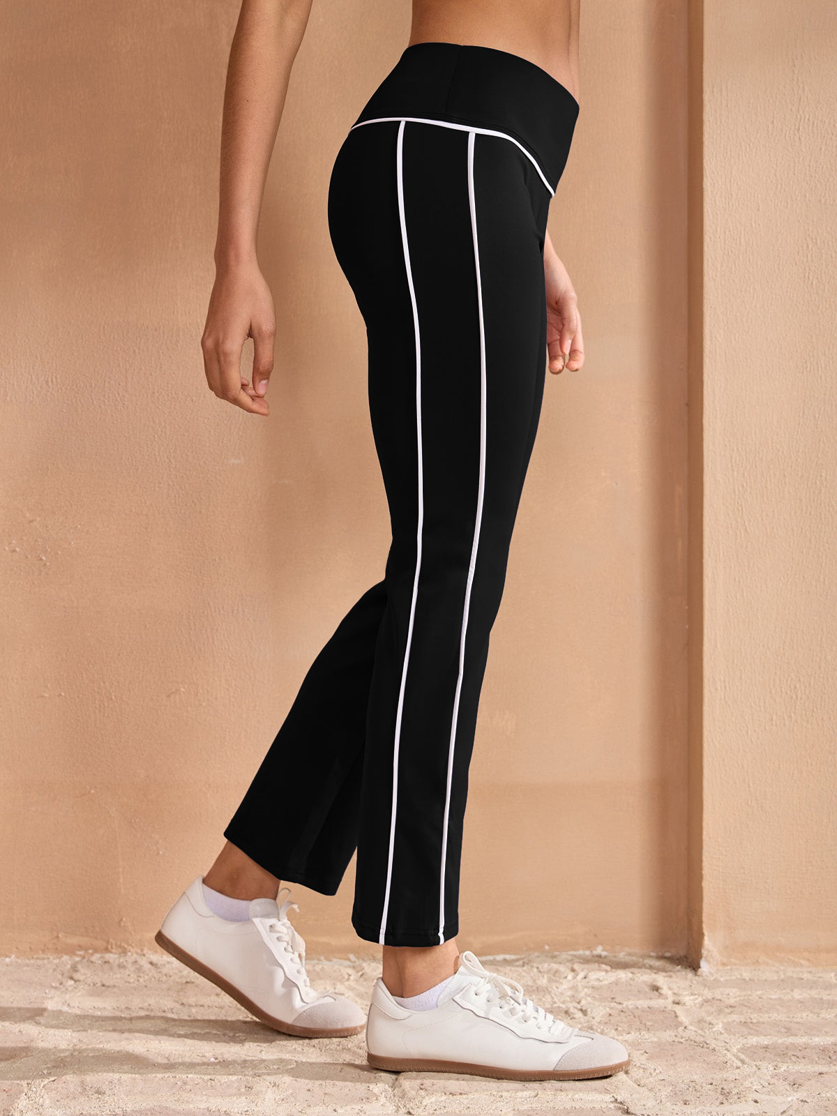 More Than Basic 31 Inch High Waist Flare Pants