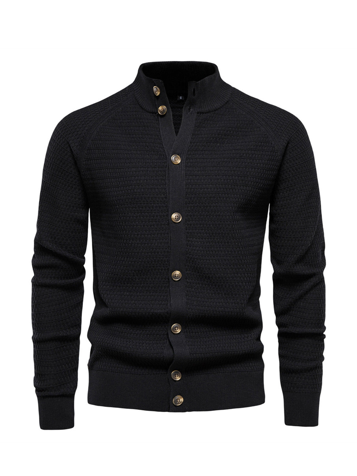 More Than Basic Men's Golf Knit Button Up Cardigan