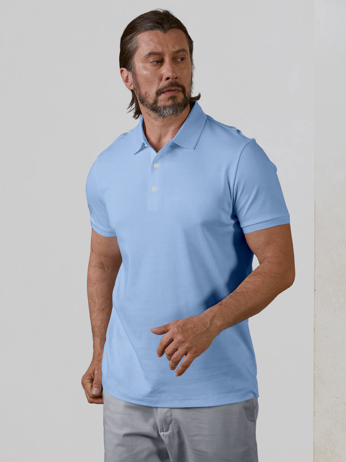 More Than Basic Men's Polo Top Sun Protection