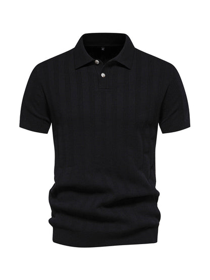 More Than Basic Men's Knit Polo Top