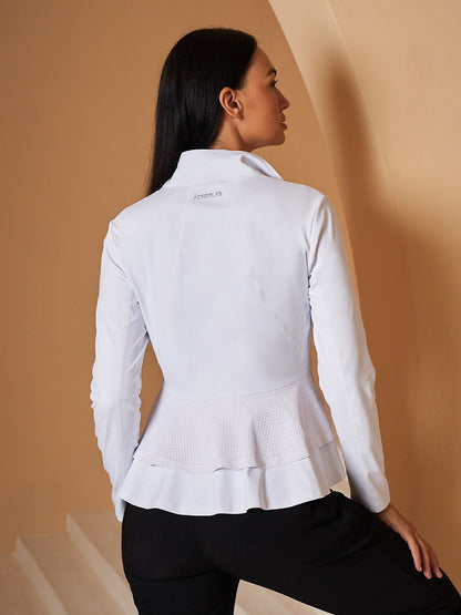 More Than Basic Ruffle Golf Jacket Sun Protection