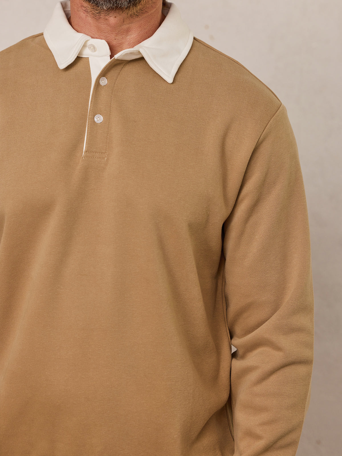 More Than Basic Men's Golf Button Up Collared Sweatshirt