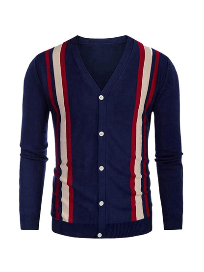 More Than Basic Men's Golf Knit Button Cardigan