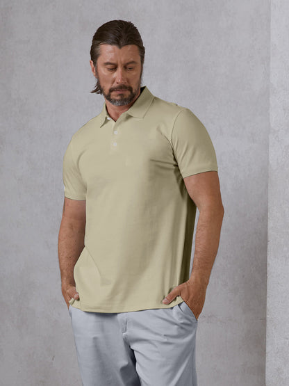 More Than Basic Men's Polo Top Sun Protection