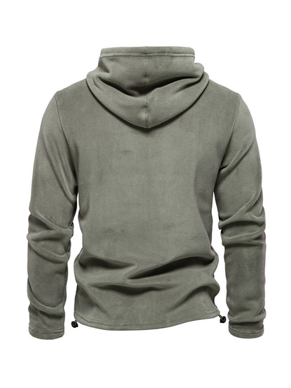 More Than Basic Men's Golf Hooded Lace Up Sweatshirt
