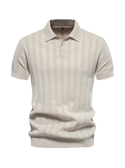 More Than Basic Men's Knit Polo Top