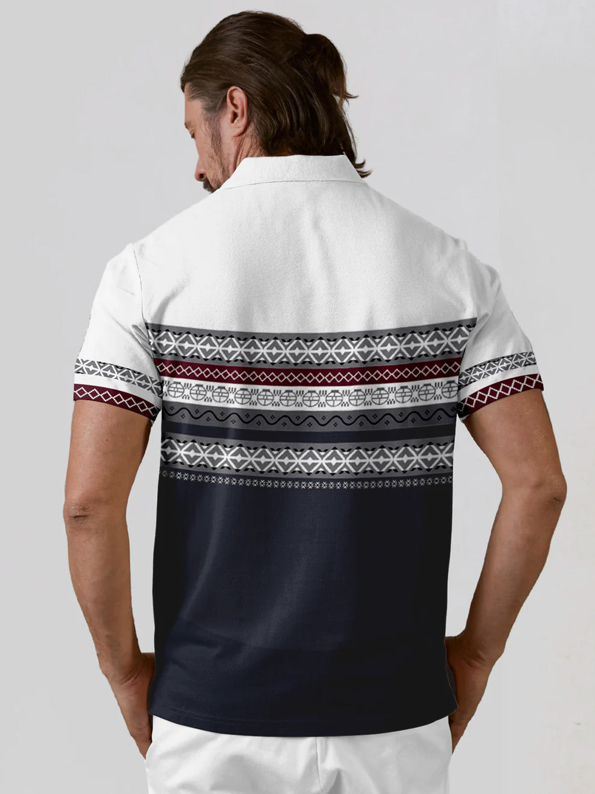 Bold Baroque Men's Polo Top UPF50+