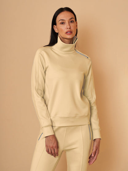 More Than Basic Irregular Collar Golf Sweatshirt