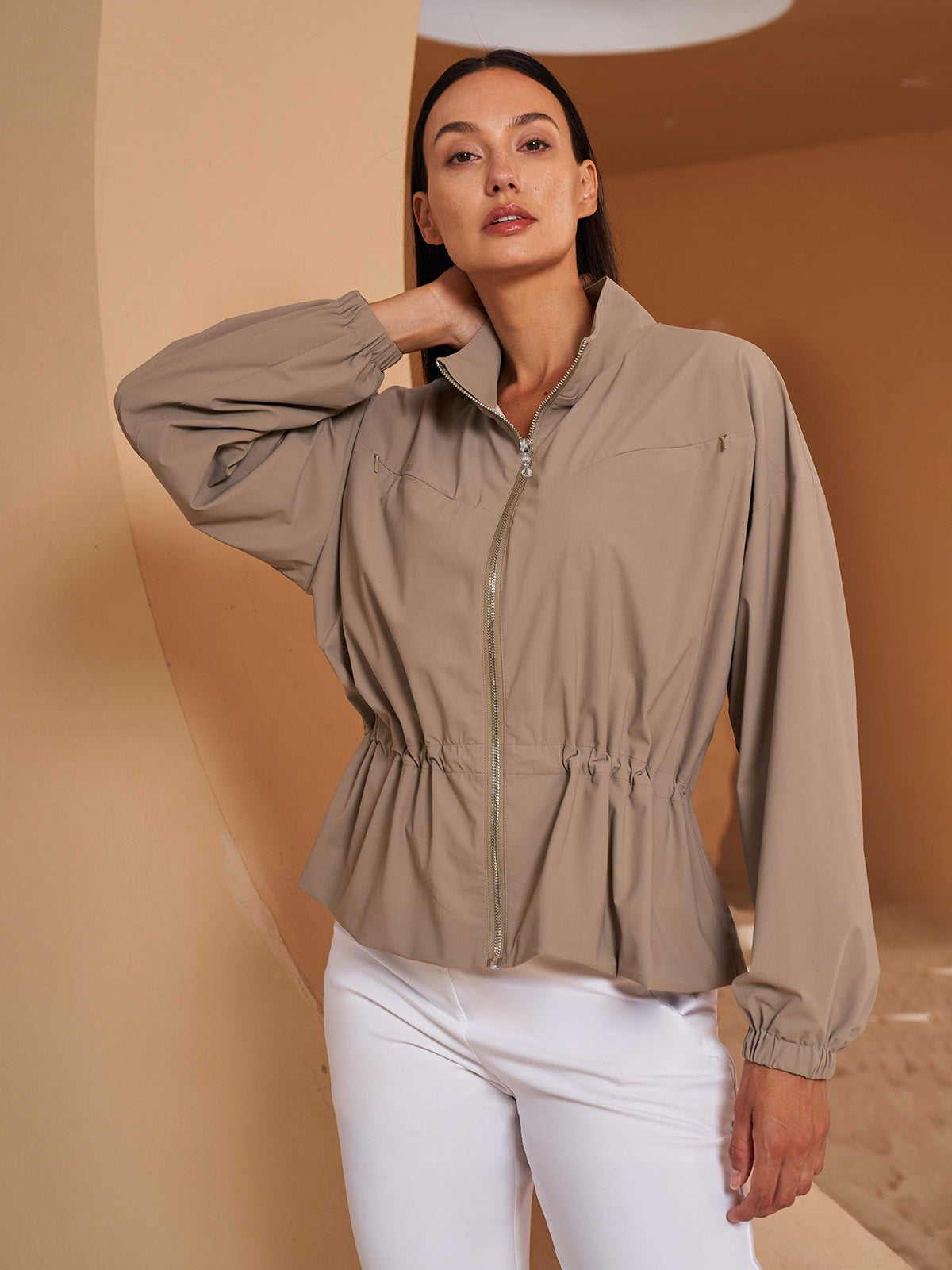 More Than Basic Ruffle Golf Jacket Sun Protection