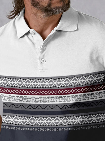 Bold Baroque Men's Polo Top UPF50+