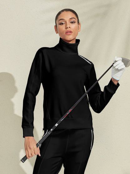 More Than Basic Irregular Collar Golf Sweatshirt