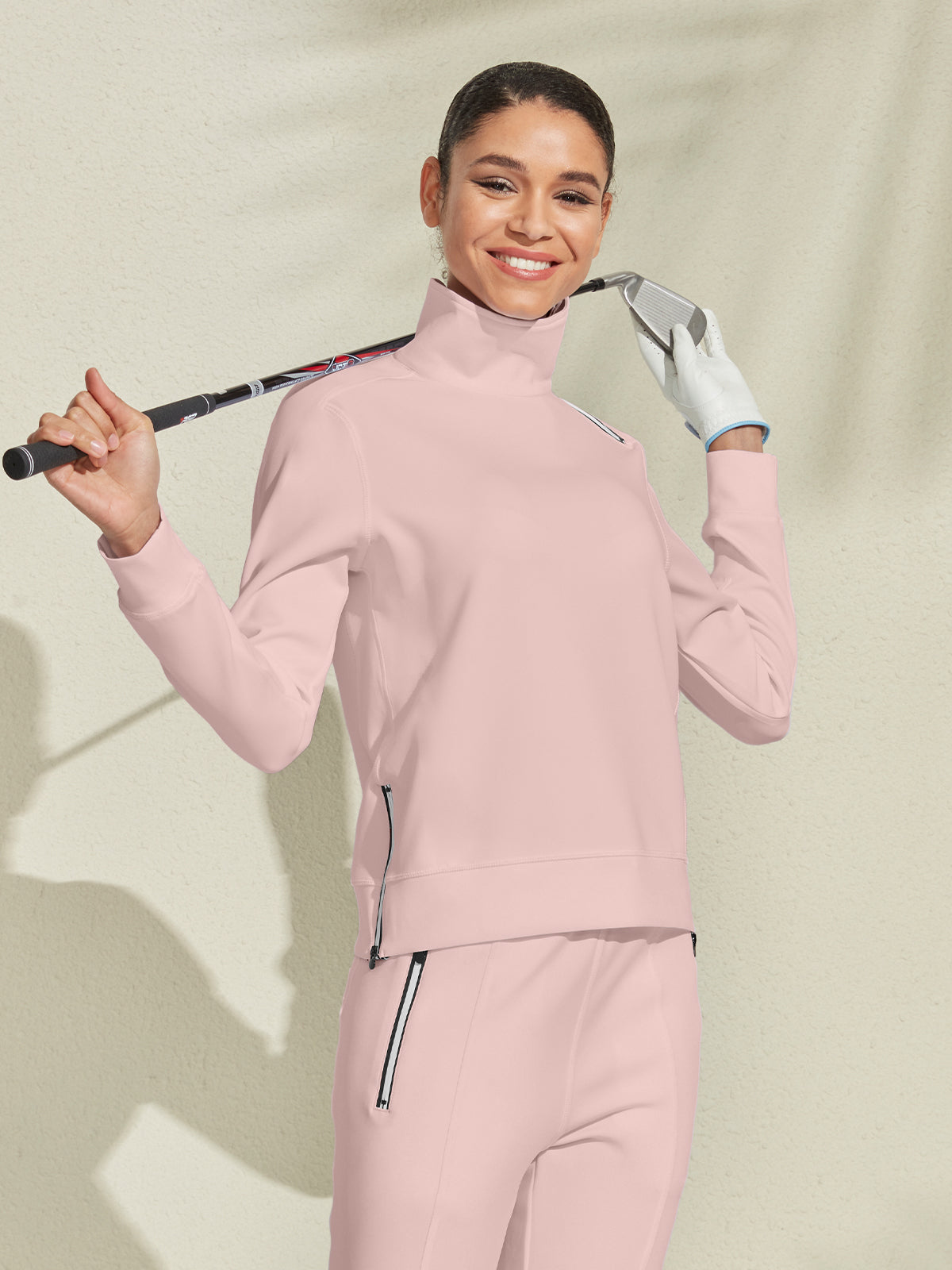 More Than Basic Irregular Collar Golf Sweatshirt