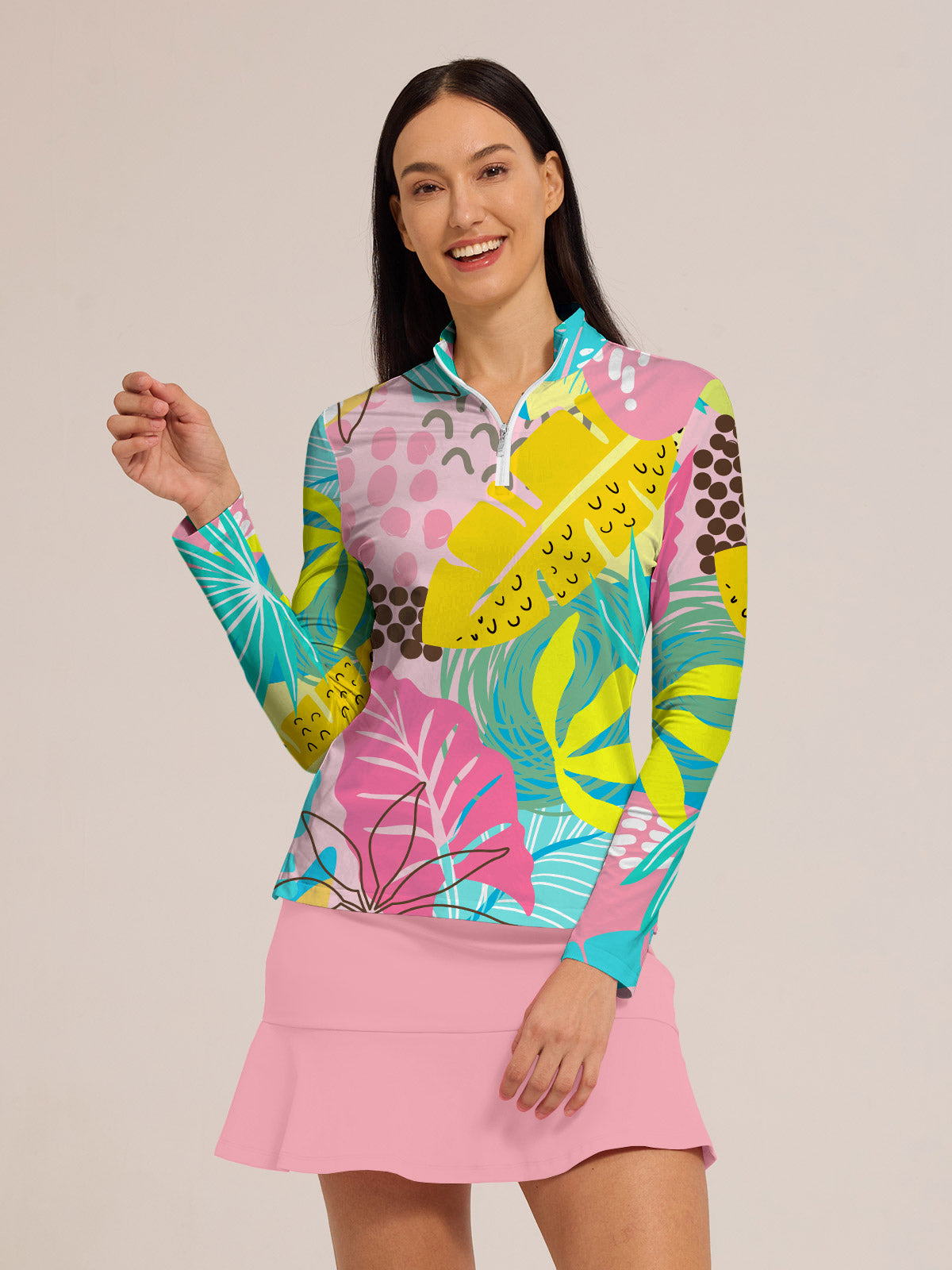 Hyped-up Tropical Pullover UPF50+