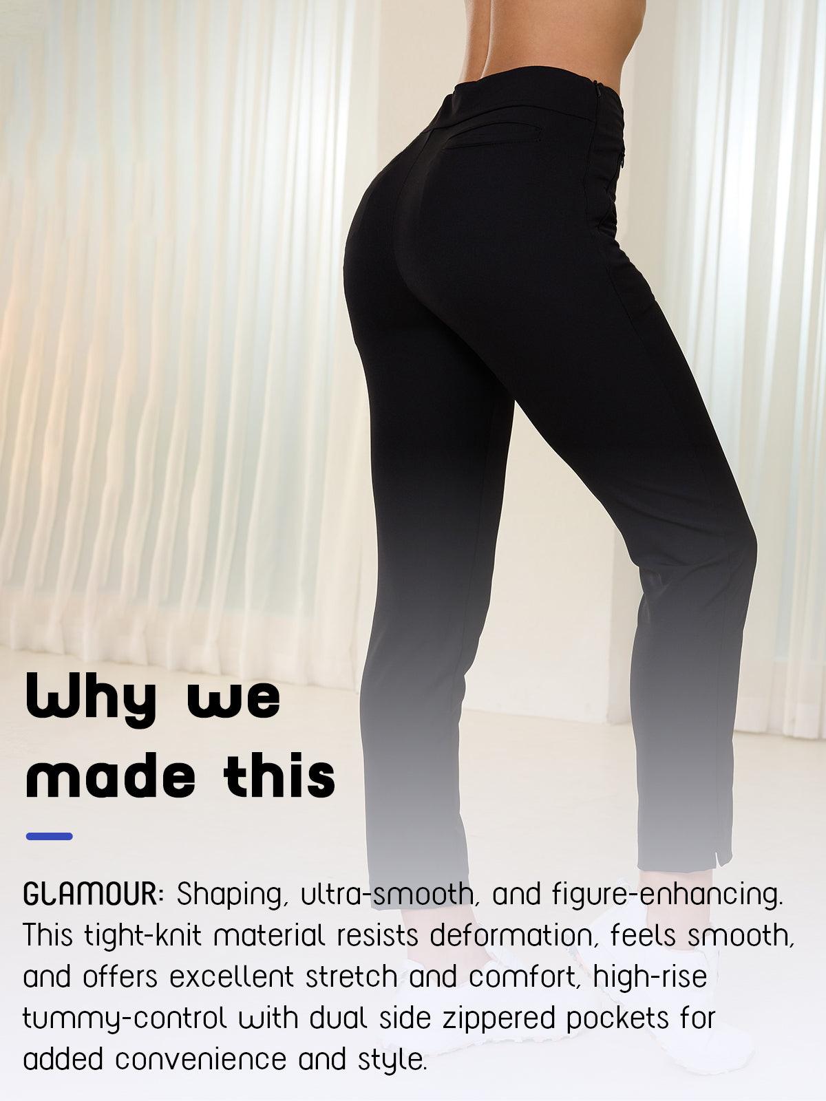 GLAMOUR 28 Inch Slim-Fit Stretch Ankle Pants UPF50+