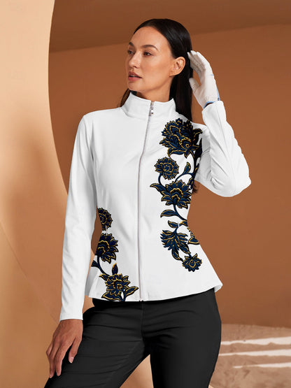 Botanical Energy Ruffle Golf Jacket Sun Protection