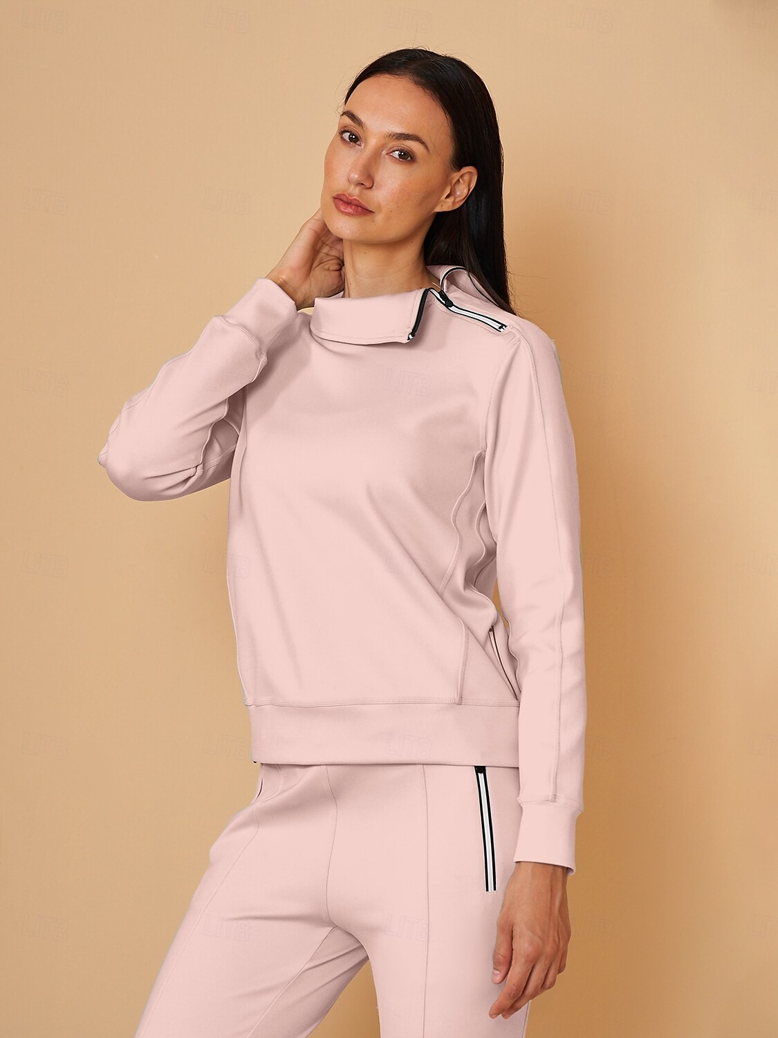 More Than Basic Irregular Collar Golf Sweatshirt