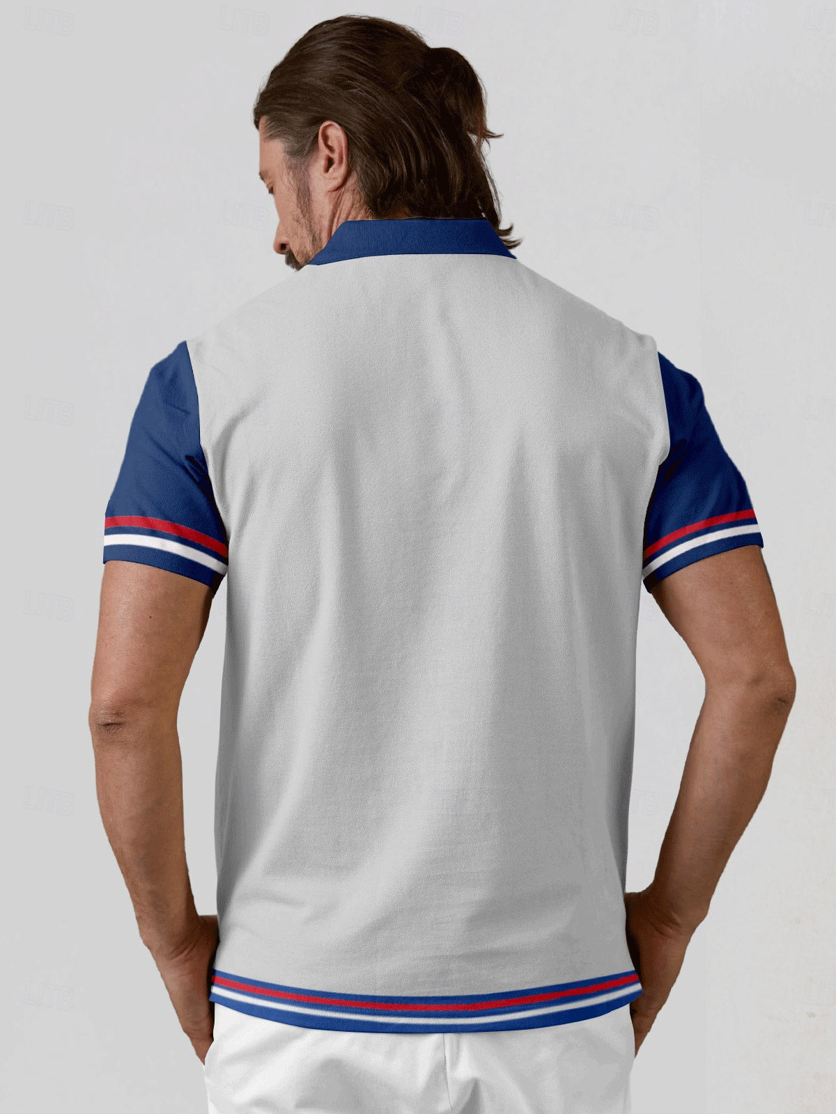 Playful Nautical Men's Polo Top UPF50+