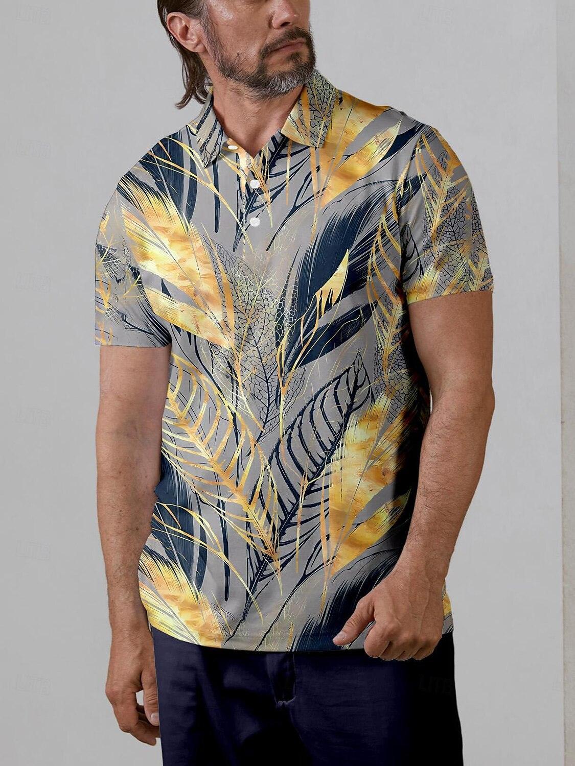 Botanical Energy Men's Polo Top UPF50+