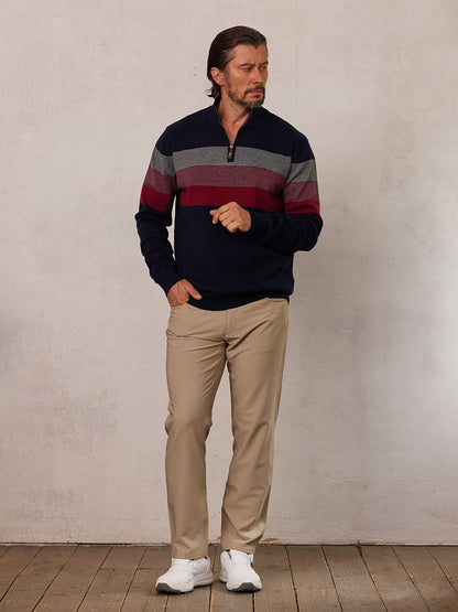 More Than Basic Men's Golf Quarter Zip Sweater