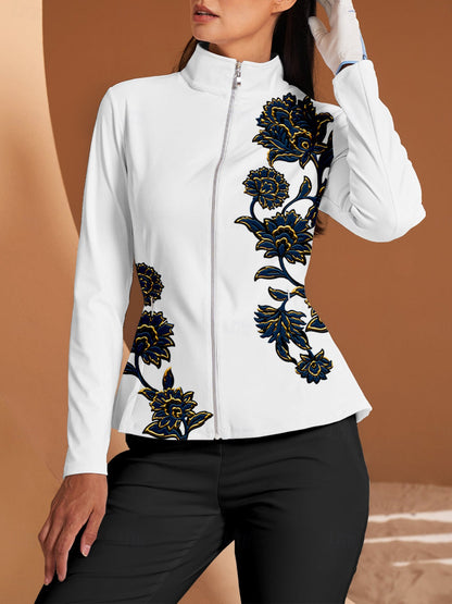 Botanical Energy Ruffle Golf Jacket Sun Protection