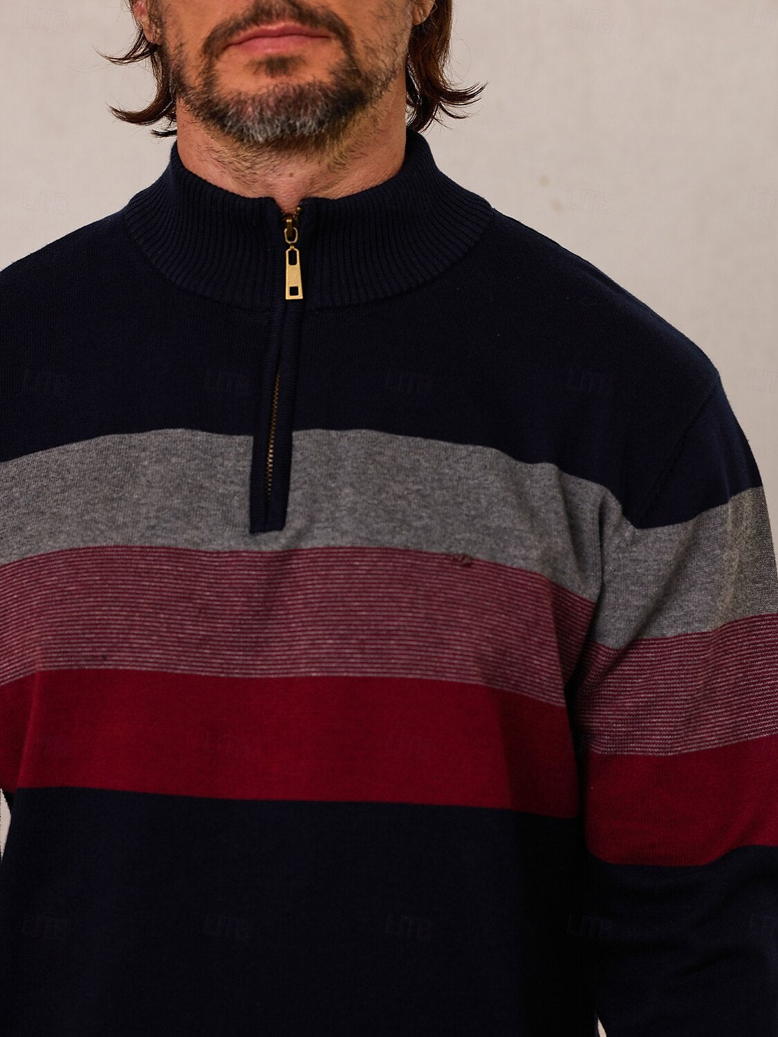 More Than Basic Men's Golf Quarter Zip Sweater