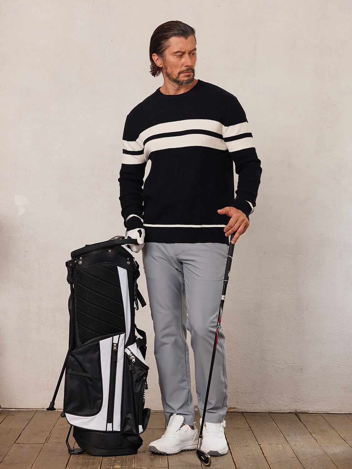 More Than Basic Men's Golf Crewneck Sweater