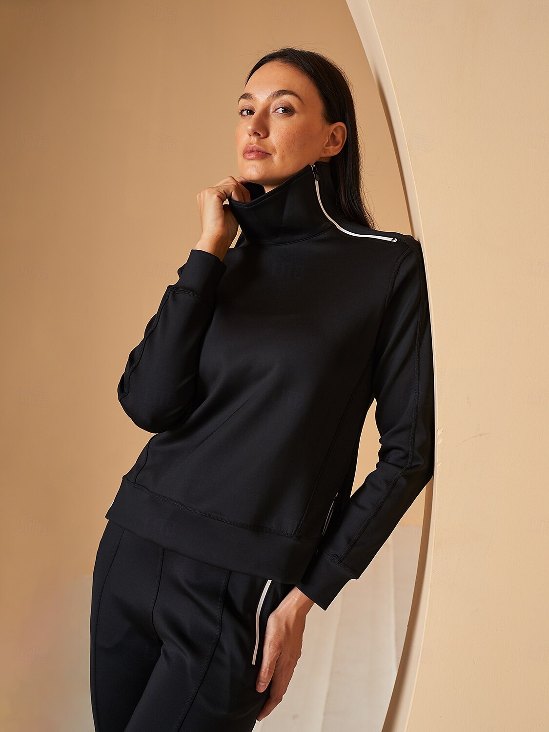 More Than Basic Irregular Collar Golf Sweatshirt