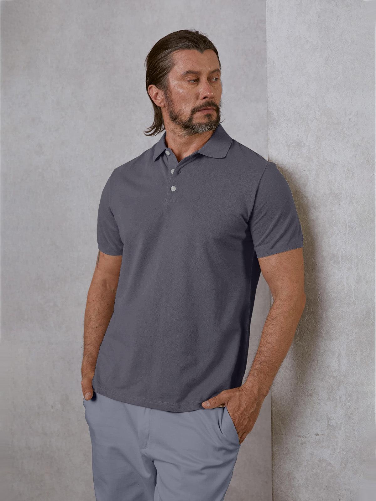 More Than Basic Men's Polo Top Sun Protection