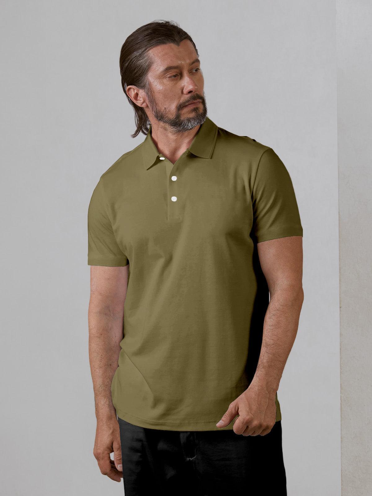 More Than Basic Men's Polo Top Sun Protection