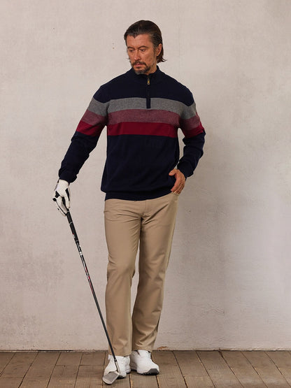 More Than Basic Men's Golf Quarter Zip Sweater