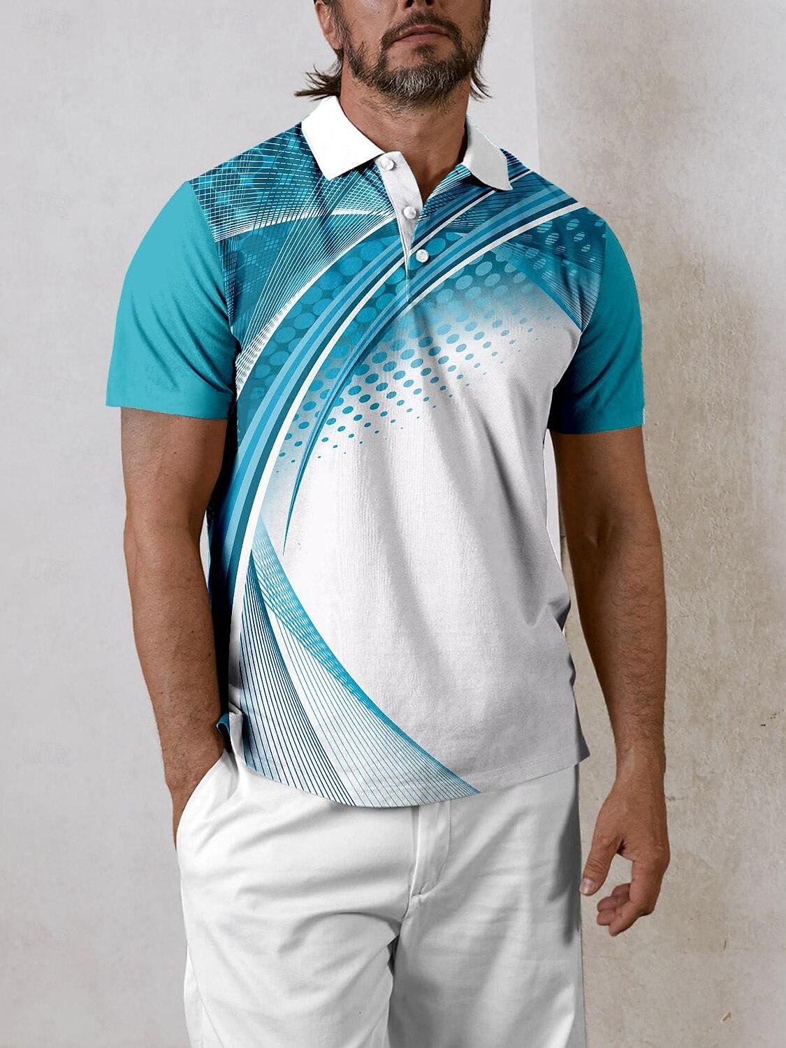 Playful Nautical Men's Polo Top UPF50+