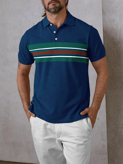 Playful Nautical Men's Polo Top UPF50+