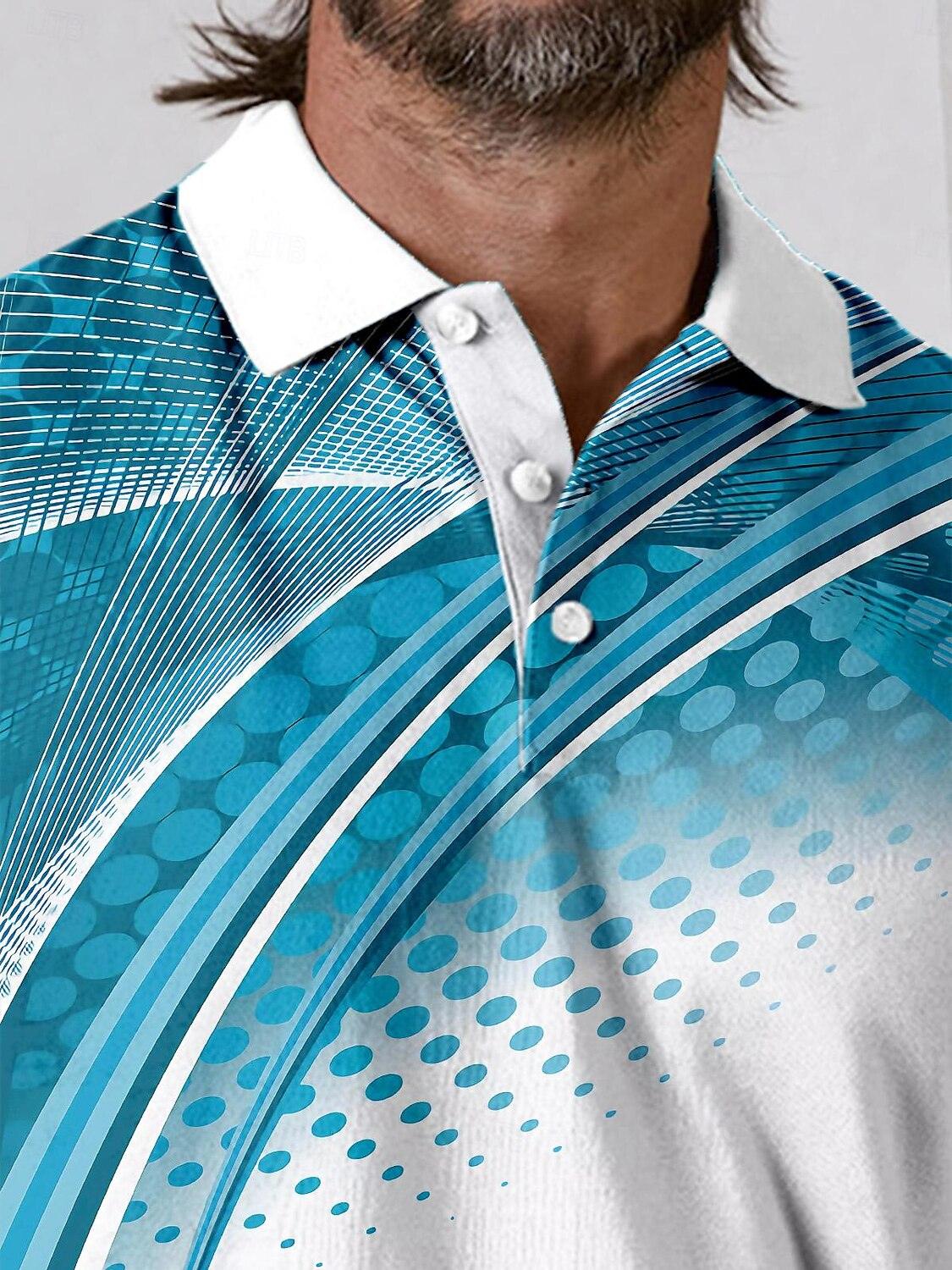 Playful Nautical Men's Polo Top UPF50+